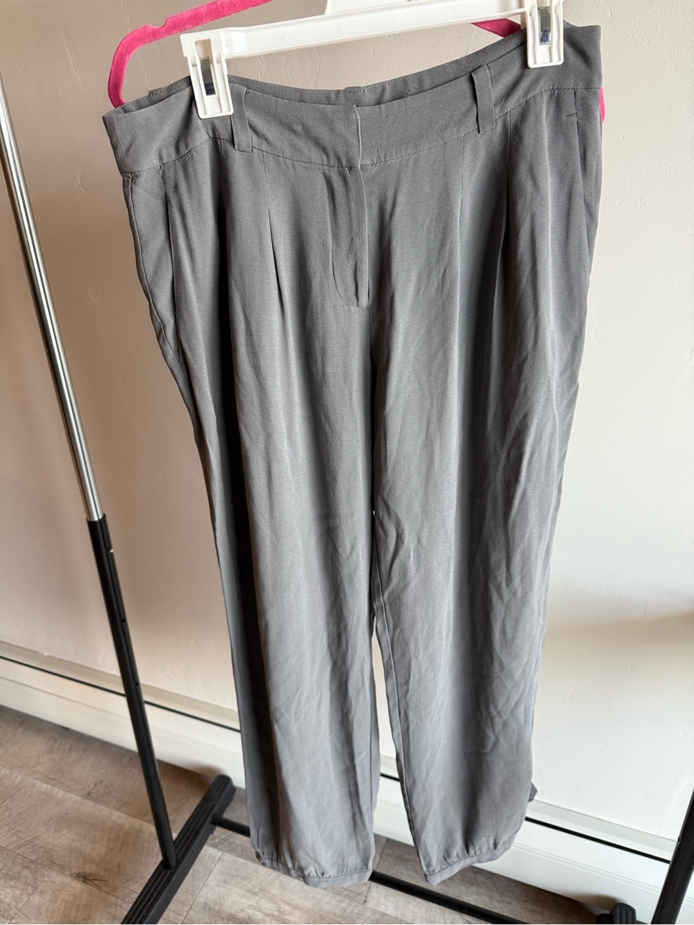 Eileen Fisher Gray Silk Pants